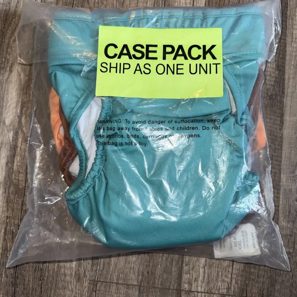 Frisco Female Dog Diapers New leak-proof Washable Orange Blue Set Of 3 Large